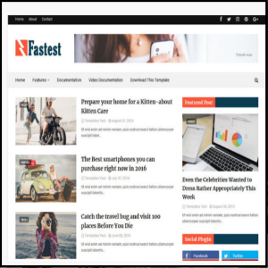 Fastest Blogger Template