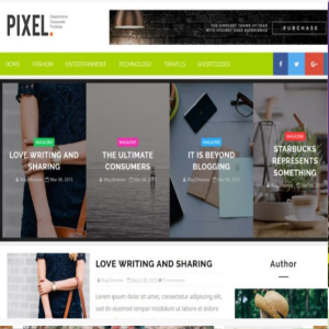 Pixel Blogger Template