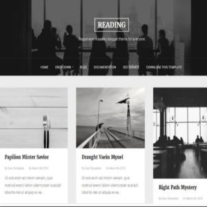 Reading Blogger Template