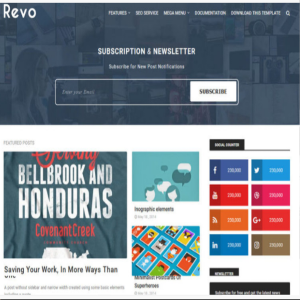 Revo Blogger Template