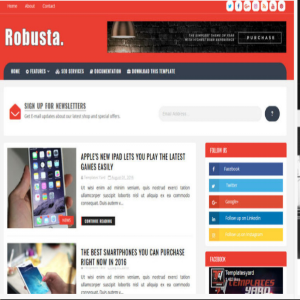 Robusta Blogger Template